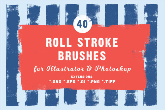 40 Roll Stroke Brushes for Illustrator Graphics Review