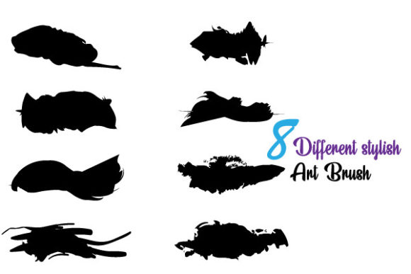 8 Paint Art Brushes: Dynamic Graphics for Bold Branding