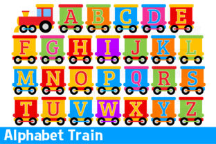 Alphabet Train Clipart: Graphics and Illustrations for Modern Blogs