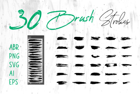 Art Brush, Grunge Brush, Ink Brush Set for Modern Graphics