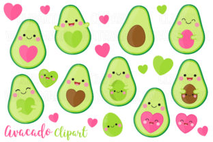 Avocado Clipart: Fresh Graphics and Illustrations for Modern Publishing