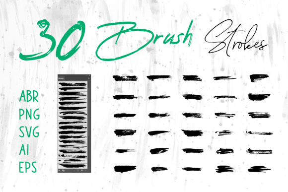 Brush , Grungy Brush, Ink Brush Strokes: Essential Graphics for Brushes