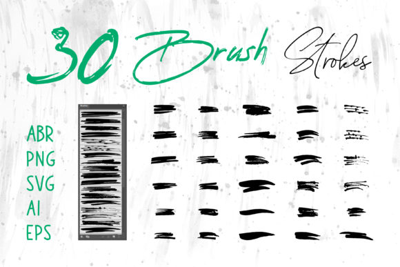 Brush, Grungy Brush Strokes Collection: Essential Graphics and Brushes for Local Brands