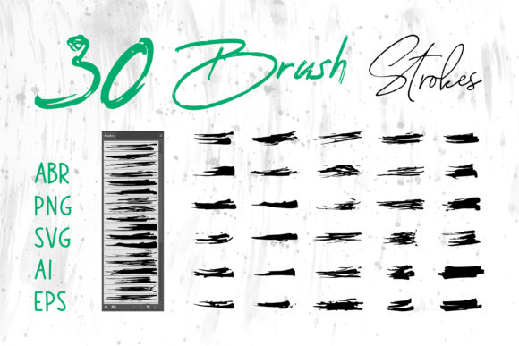 Brush Set, Ink Brush: Graphics for Authentic Branding