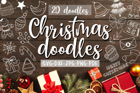 Christmas Doodles Cut Files: A Designer's Review of Graphics and Illustrations