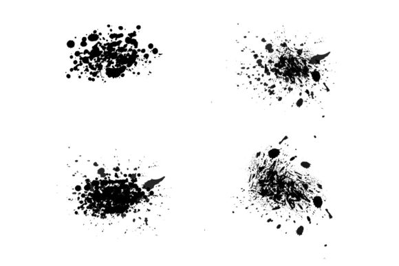 Grunge Art Brushes with Different Style for Graphics and Brushes
