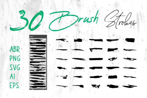 Grunge Brush Set for Local Business Branding