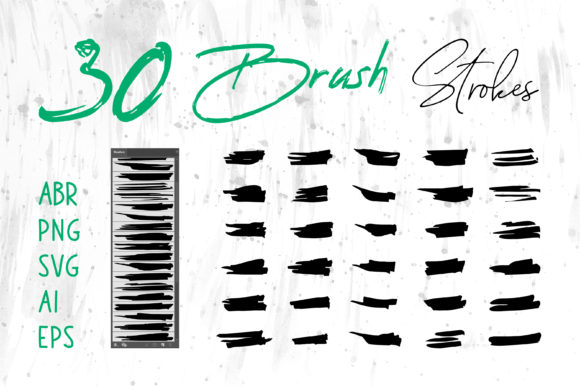 Grunge Brush, Watercolor Brush Set for Graphics & Brushes