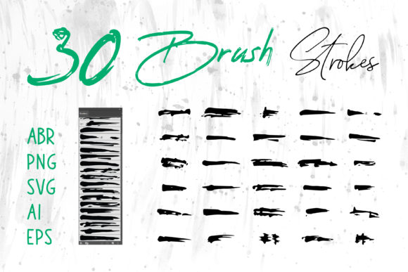 Grungy Brush, Ink Brush Set, Brush for Modern Graphics