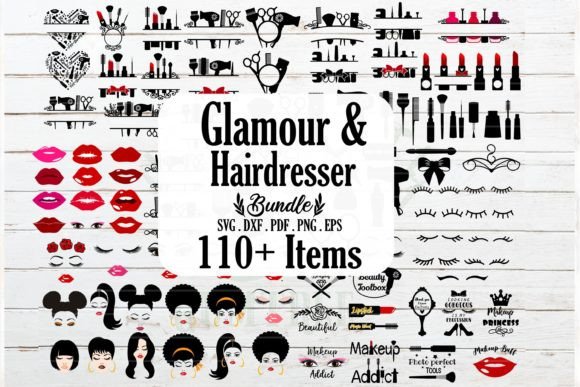 Huge Makeup and Glamour Bundle: A Designer's Review of Graphics for Crafts