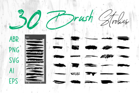 Ink Brush Collection, Grunge Brush Set Review
