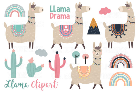 Llama and Alpaca Clipart Review for Real Embroidery Projects