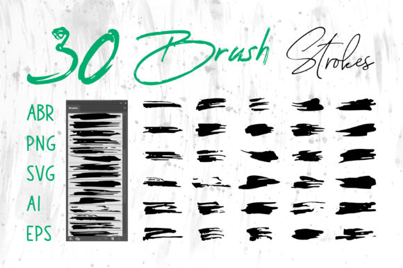 Paint Brush Set, Grunge Brush Strokes: A Designer's Review