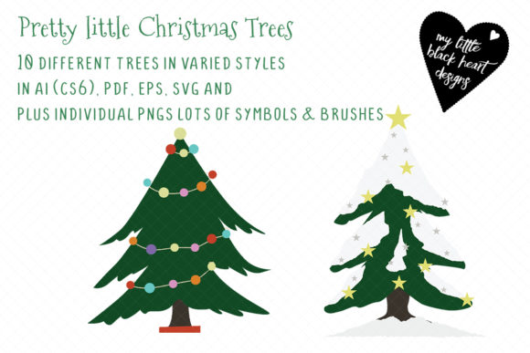Pretty Little Christmas Trees – Graphics & Illustrations Review