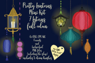 Pretty Little Lanterns Mini-Kit: Graphics & Illustrations for Branding