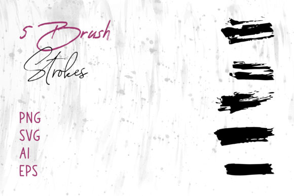 Water Color Brush Strokes for Website and Editorial Graphics