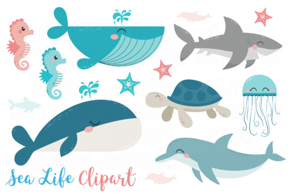 Whales, Dolphin and Sea Life Clipart Review
